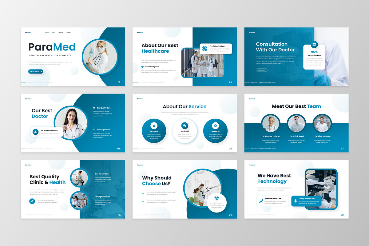 Paramed - Medical PowerPoint, a Presentation Template by GraphauseProject (Photo 4 of 6)