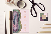 Mauve Gemstones Watercolor Clipart, an Illustration by ColorfulNest (Thumbnail 4 of 11)