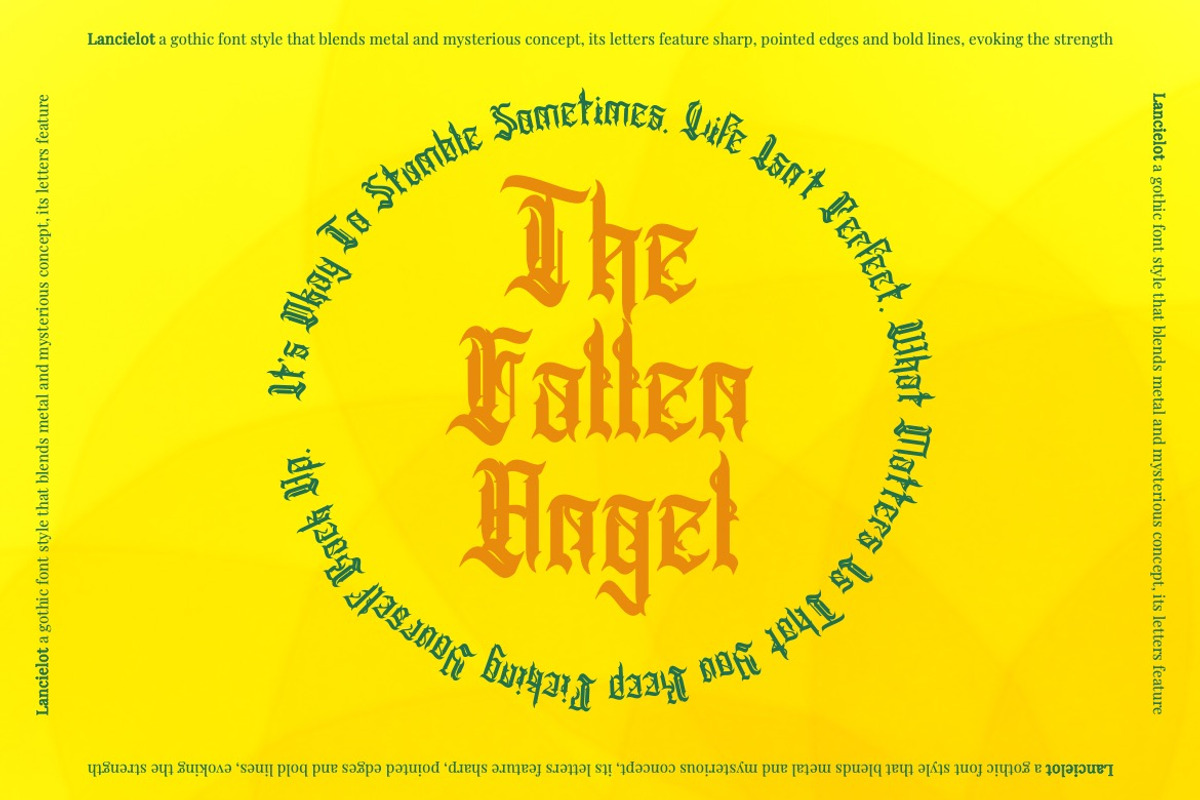 Lancielot - Medieval Blackletter, a Blackletter Font by Dhabee (Photo 13 of 15)