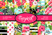 Watercolor Tropical Clip Art, an Illustration by Elly Studio (Thumbnail 4 of 9)