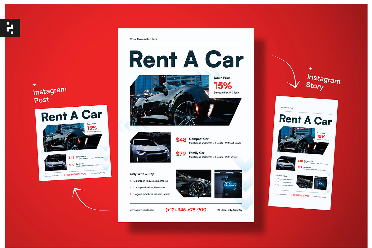 Car Rent Flyer, a Flyer Template by Neermana (Photo 1 of 4)