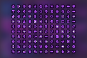 120 Purple Neon iOS 14 App Icon Pack, an Icon by IOS14iconsStudio (Thumbnail 2 of 3)