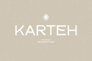 Karteh Hand-Drawn Sans Serif, a Sans Serif Font by Hishand Studio