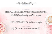 Golden Day Font with Extras & Shapes, a Script Font by Velliniki (Thumbnail 8 of 10)