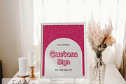 Hot Pink Doll Party Custom Sign, an Invitation Template by Digital_Mind (Thumbnail 3 of 6)