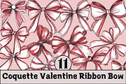 Coquette Valentine Ribbon Bow, an Illustration by Design Market (Thumbnail 4 of 4)