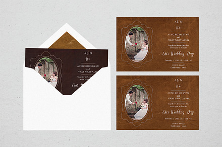Leather Wedding Invitation