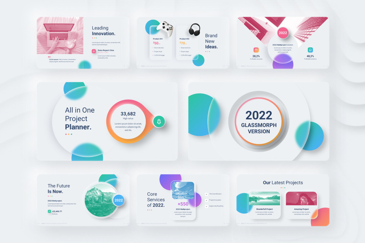 Neumorphic Style 2021 Powerpoint, a Presentation Template by Brandearth RRGraph (Photo 20 of 30)