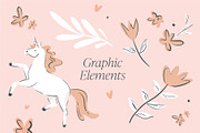 Whimsical Unicorn Pattern, an Animal Illustration by Alisa Wismer Design (Thumbnail 3 of 5)