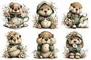 Whimsical Easter Beaver Clipart, an Illustration by Daily.Designs (Thumbnail 6 of 8)