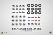 Transport&Delivery - 48 vector icons, an Icon by Basari Design (Thumbnail 1 of 2)