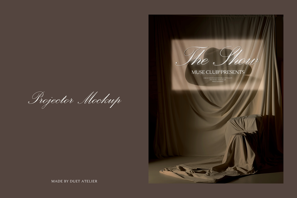 The Show | Projector Screen Mockup, an Advertising Mockup by Duet Atelier (Photo 4 of 5)