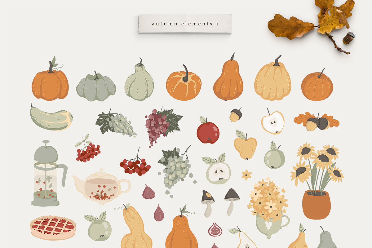 Autumn cozy collection: card creator, a Decorative Illustration by Cute Atelier (Photo 2 of 12)
