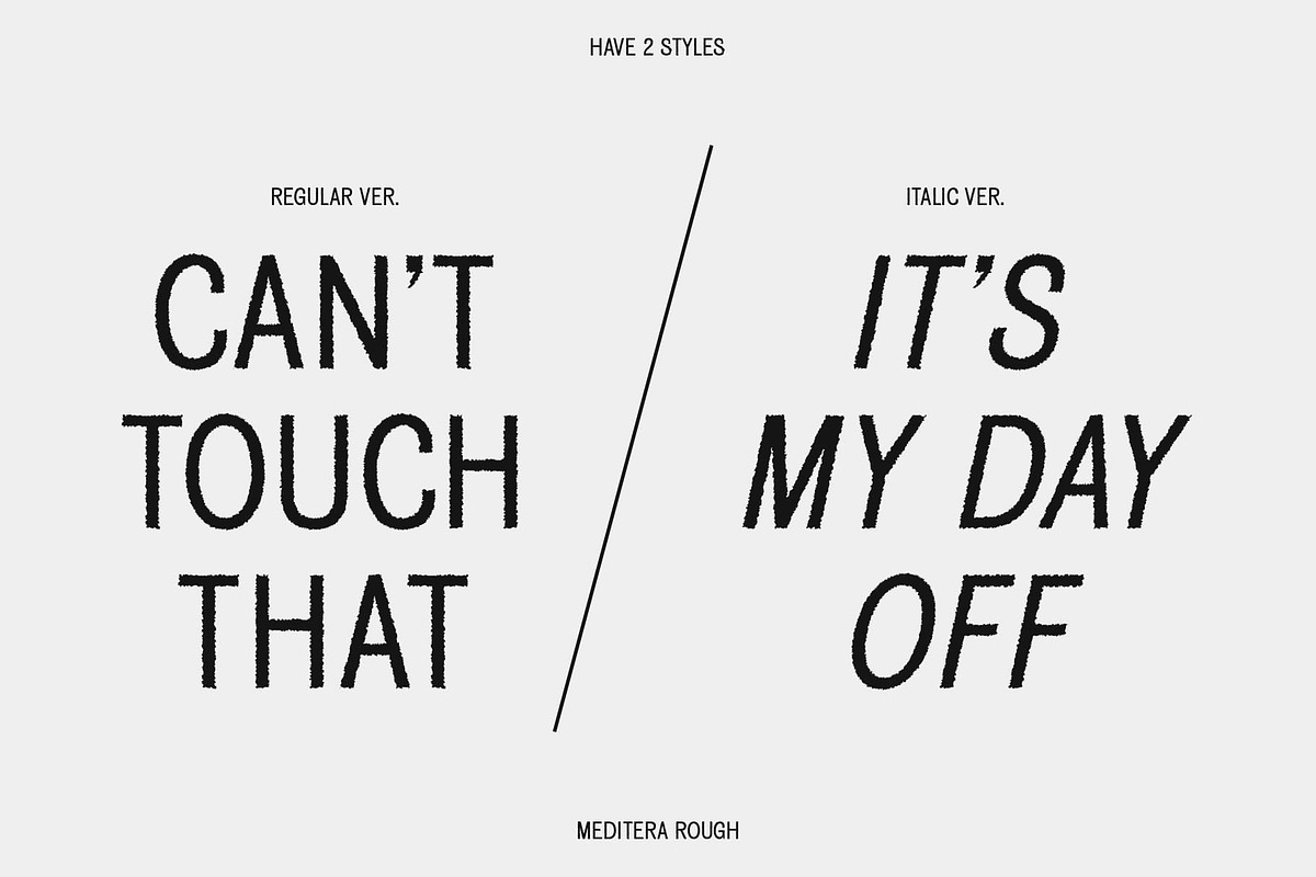 Meditera Rough, a Sans Serif Font by Craft Supply Co. (Photo 2 of 8)