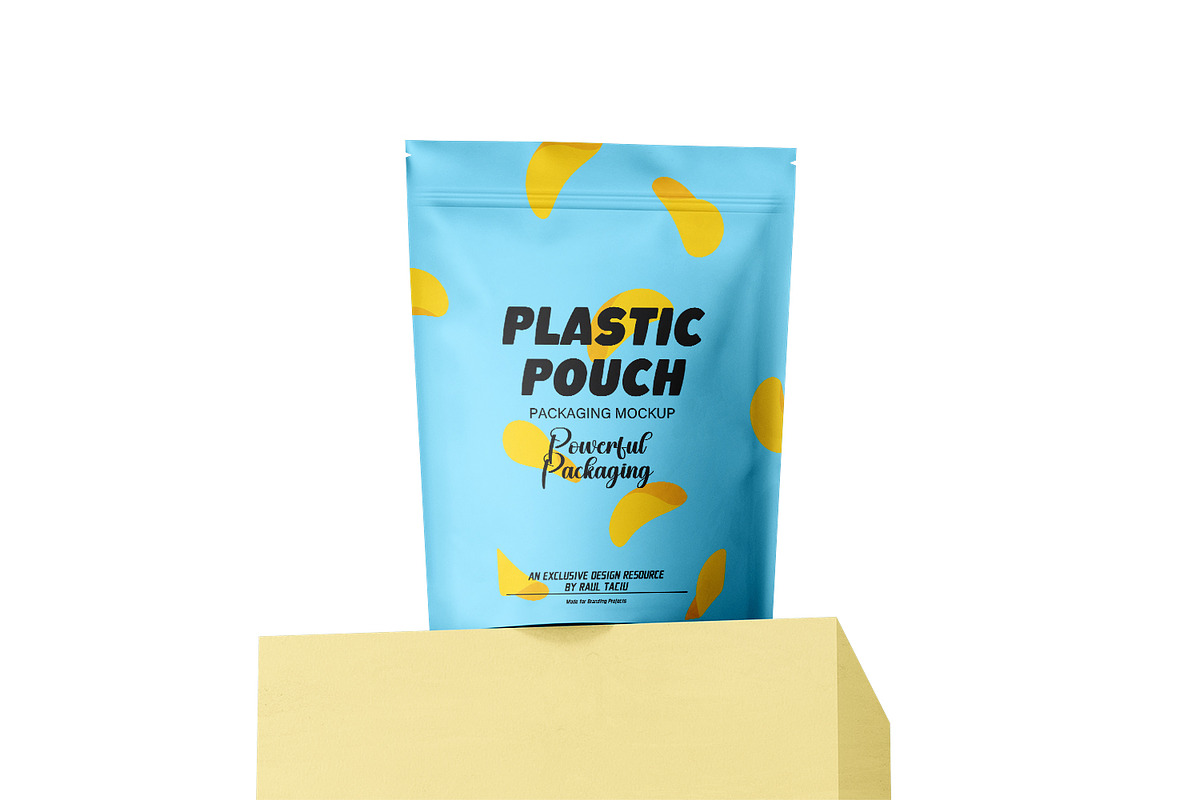 Plastic Stand-Up Pouch Mockup Set, a Packaging Mockup by pixelmock (Photo 15 of 19)
