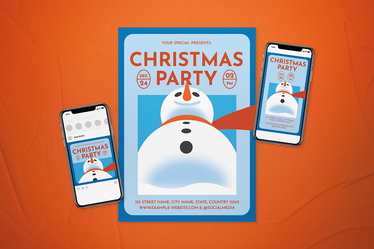 Christmas Party Event Flyer Set, a Flyer Template by The Good Store (Photo 1 of 2)