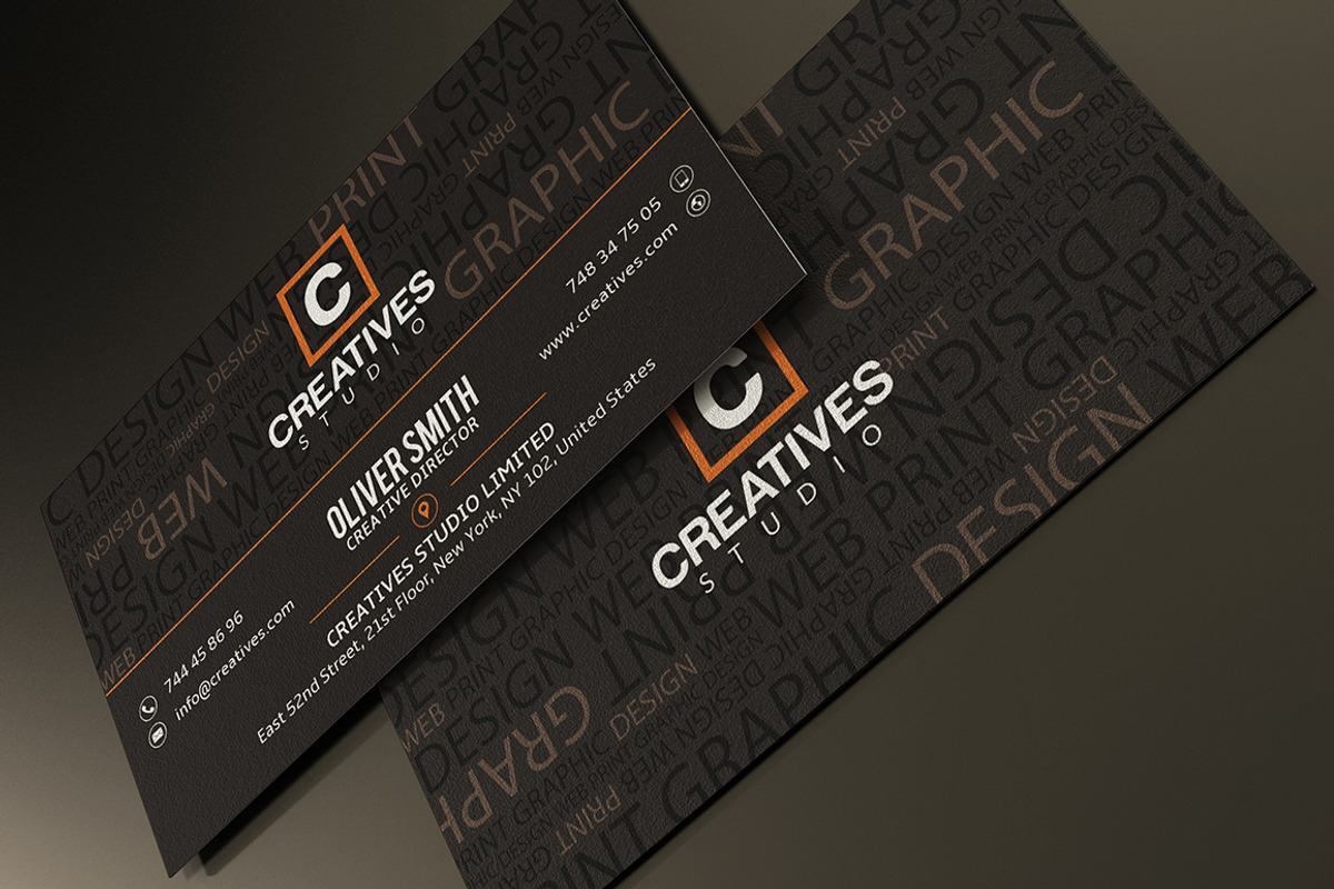 Typography Business Card, a Business Card Template by Marvel (Photo 3 of 4)