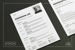 Resume/CV - Anderson