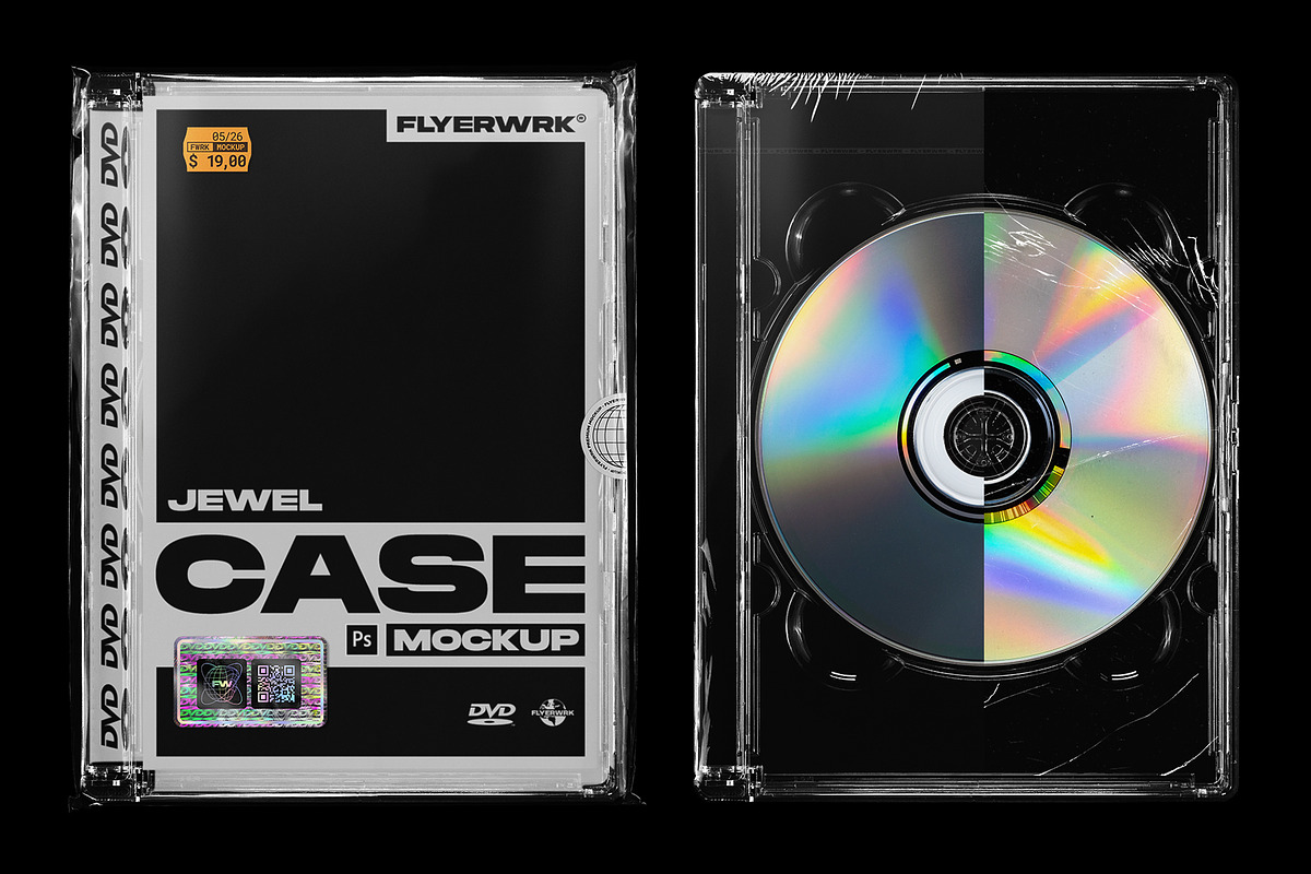 DVD Jewel Case Mockup, a Packaging Mockup by FLYERWRK (Photo 1 of 11)