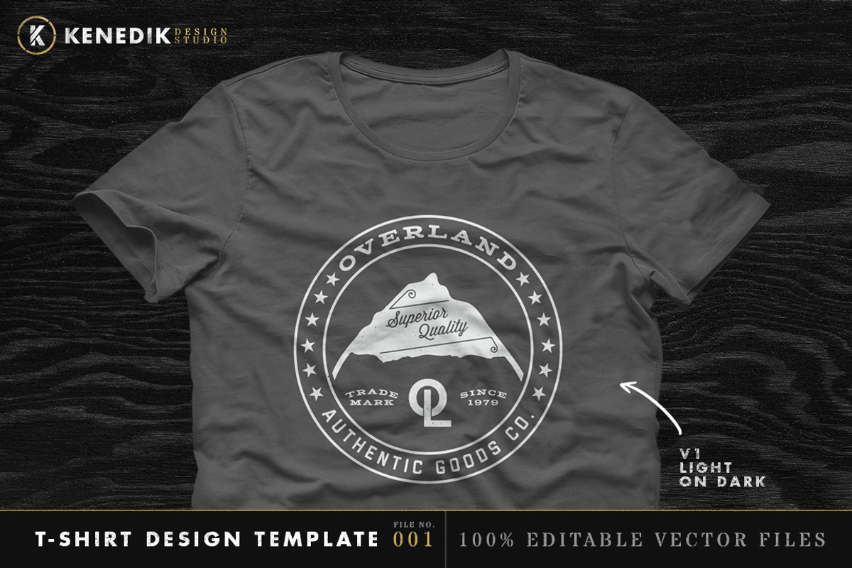 T-Shirt Design Template - 001, an Object Graphic by KENEDIK DESIGN STUDIO (Photo 5 of 7)