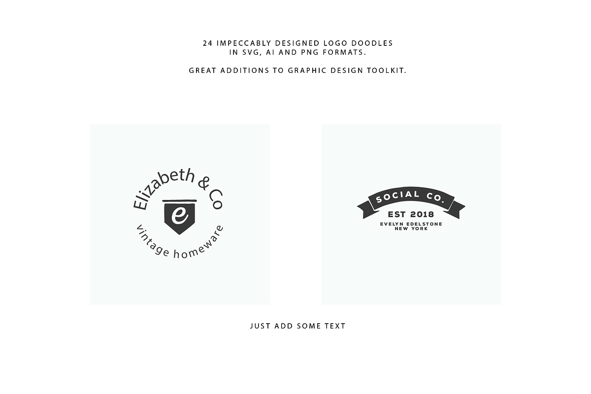 24 Hand Drawn Logo Elements SVG PNG, a Branding & Logo Template by pawellpi (Photo 2 of 3)