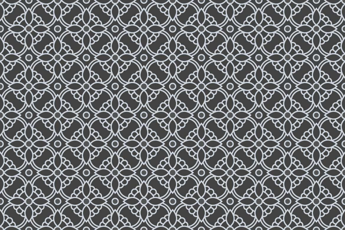Monochrome Monoline Seamless Pattern, a Pattern Graphic by Mightyfire