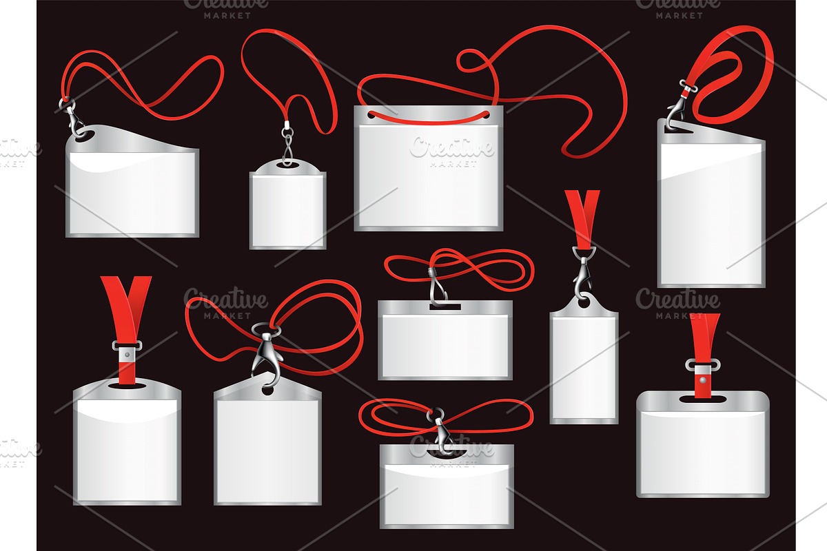 Set of blank identification, an Object Graphic by Things for designers