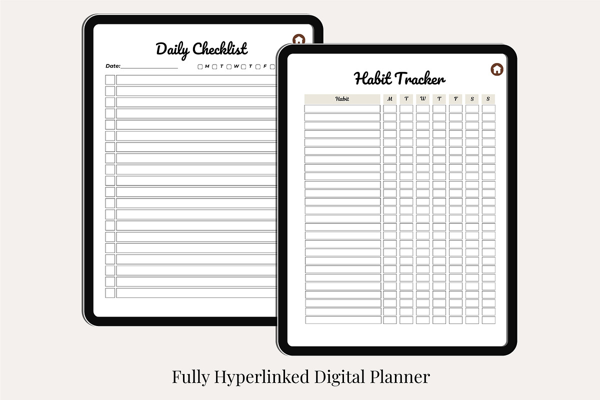 That Girl Digital Planner Canva, a Stationery Template by Designmela01 (Photo 8 of 11)