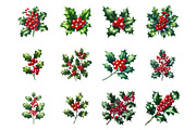 Christmas Holly Berries PNG, an Illustration by SinaCreation (Thumbnail 2 of 7)