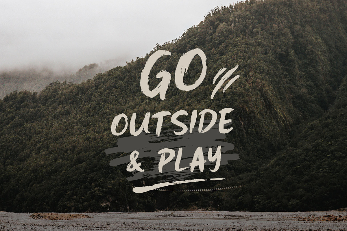 East Tiger - Authentic Brush Font preview 2