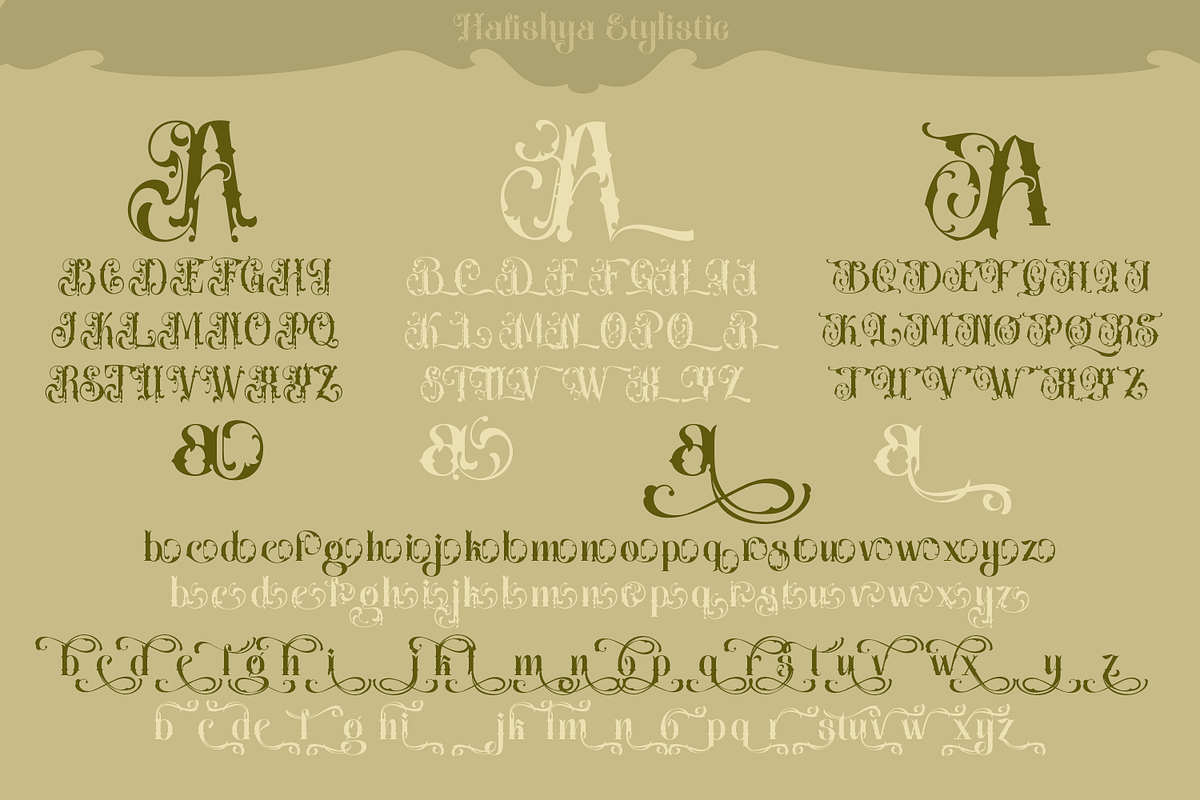 Hafishya Antique Typeface, a Blackletter Font by TypeClassHeroes (Photo 9 of 10)