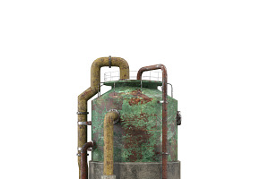 Rusty Industrial Tank