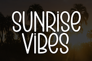 Sunrise Vibes | Script Font, a Script Font by Scratchones (Thumbnail 1 of 8)