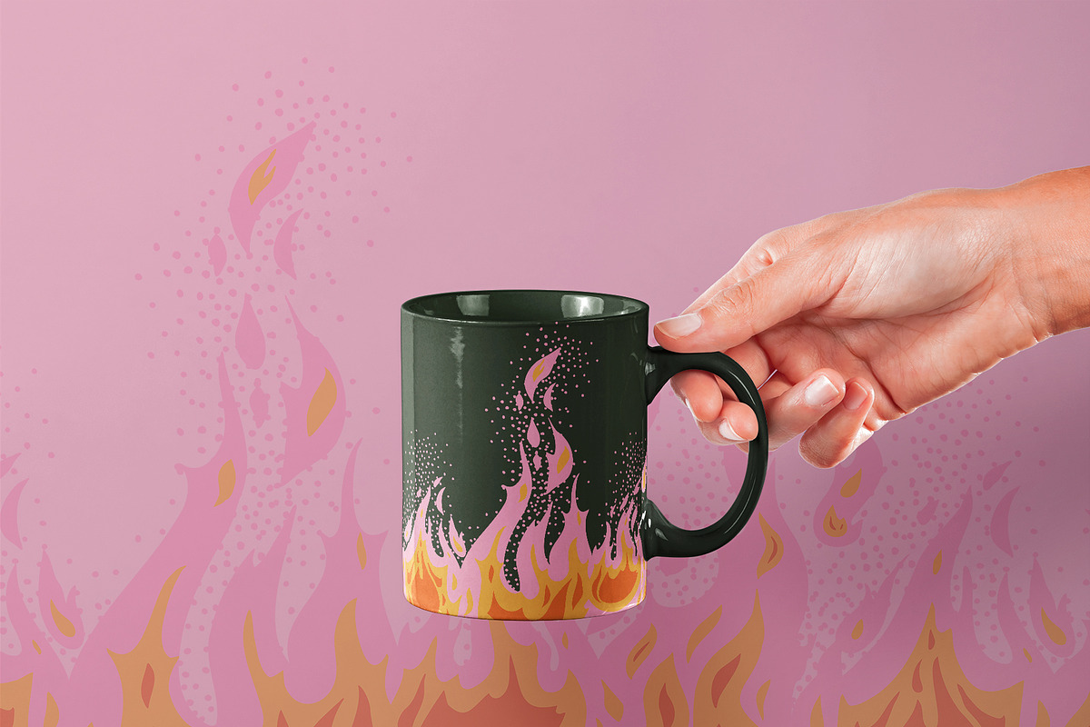 FIREPLACE: clipart, patterns, card, an Object Illustration by Elliko shop (Photo 4 of 6)