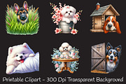 Peeking Around Corner Dog Clipart, an Illustration by RobertsArt (Thumbnail 6 of 7)