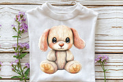 Knitted Plush Baby Animals Clipart, an Illustration by CraftArtStudio (Thumbnail 5 of 6)