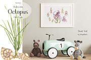 Watercolor Octopus Life Cycle Set, an Education Illustration by MayaNavits (Thumbnail 6 of 7)
