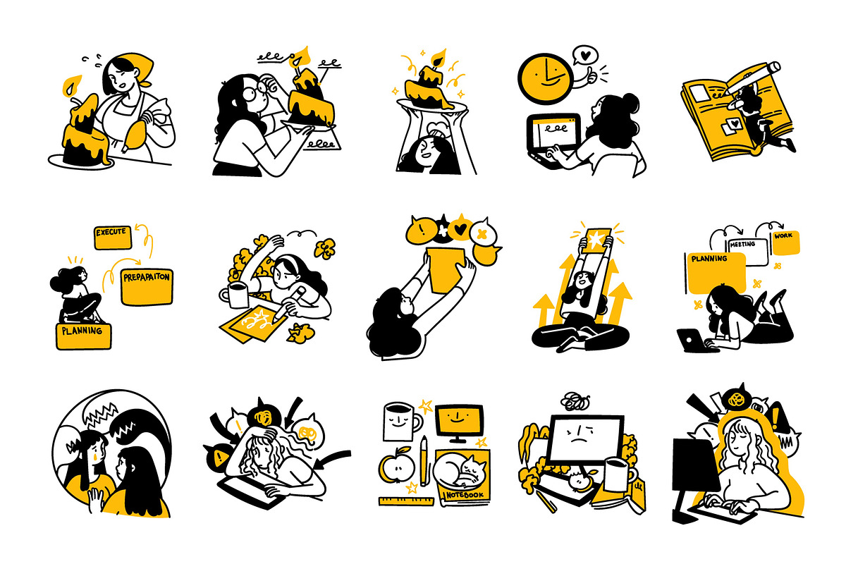 Professional growth illustrations, a Work Illustration by StonePic (Photo 3 of 3)