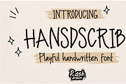 Handscrib – Playful Handwritten Font, a Handwritten Font by Rashdrawn (Thumbnail 1 of 5)