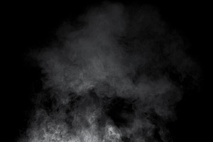 Smoke on Black Background