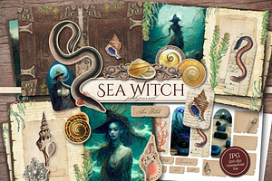 Sea Witch Scrapbook Kit