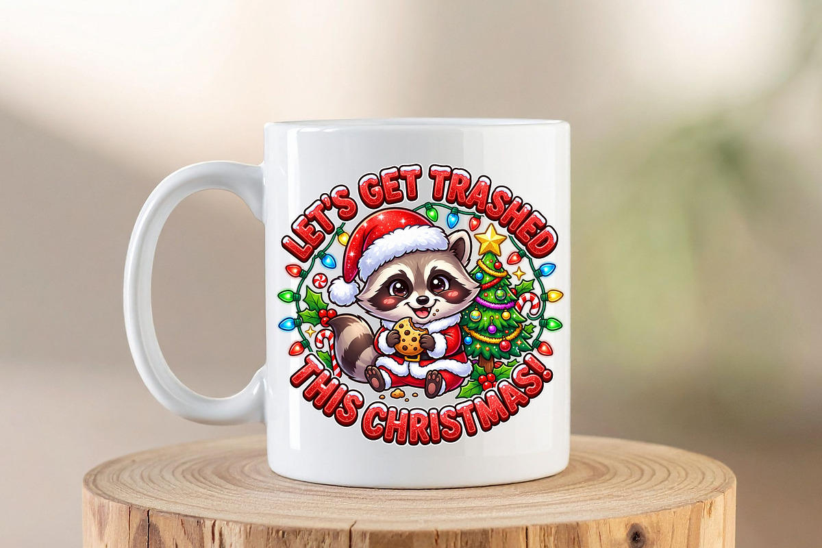 Funny Raccoon Christmas PNG Clipart, an Object Graphic by Zahyl Studio (Photo 6 of 7)