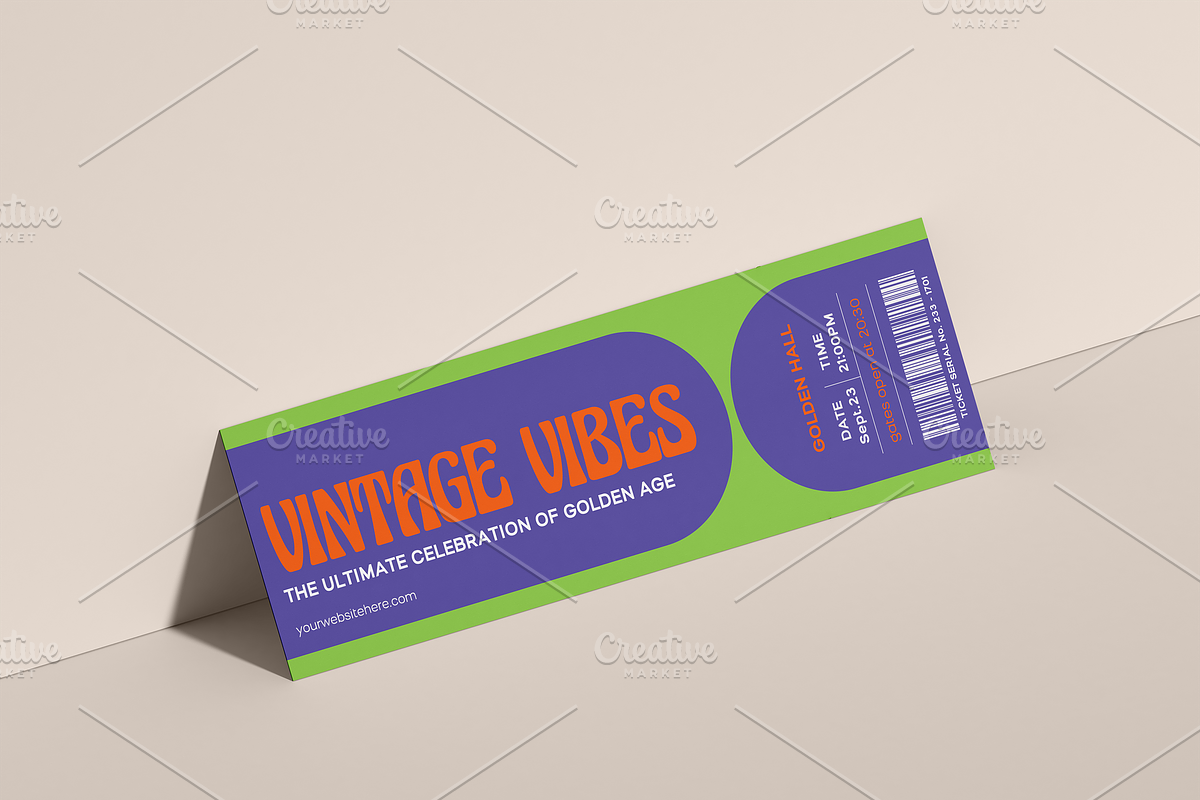 Multipurpose Event Ticket 02, a Print Template by Tzochko (Photo 5 of 5)