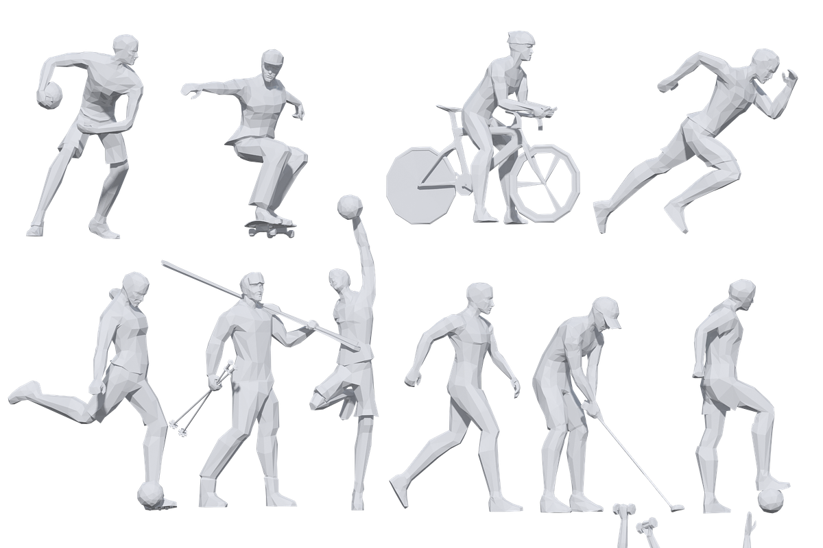 Low Poly Sport Pose Pack, a Characters & Person 3D Model by Daniel Mikulik (Photo 4 of 5)