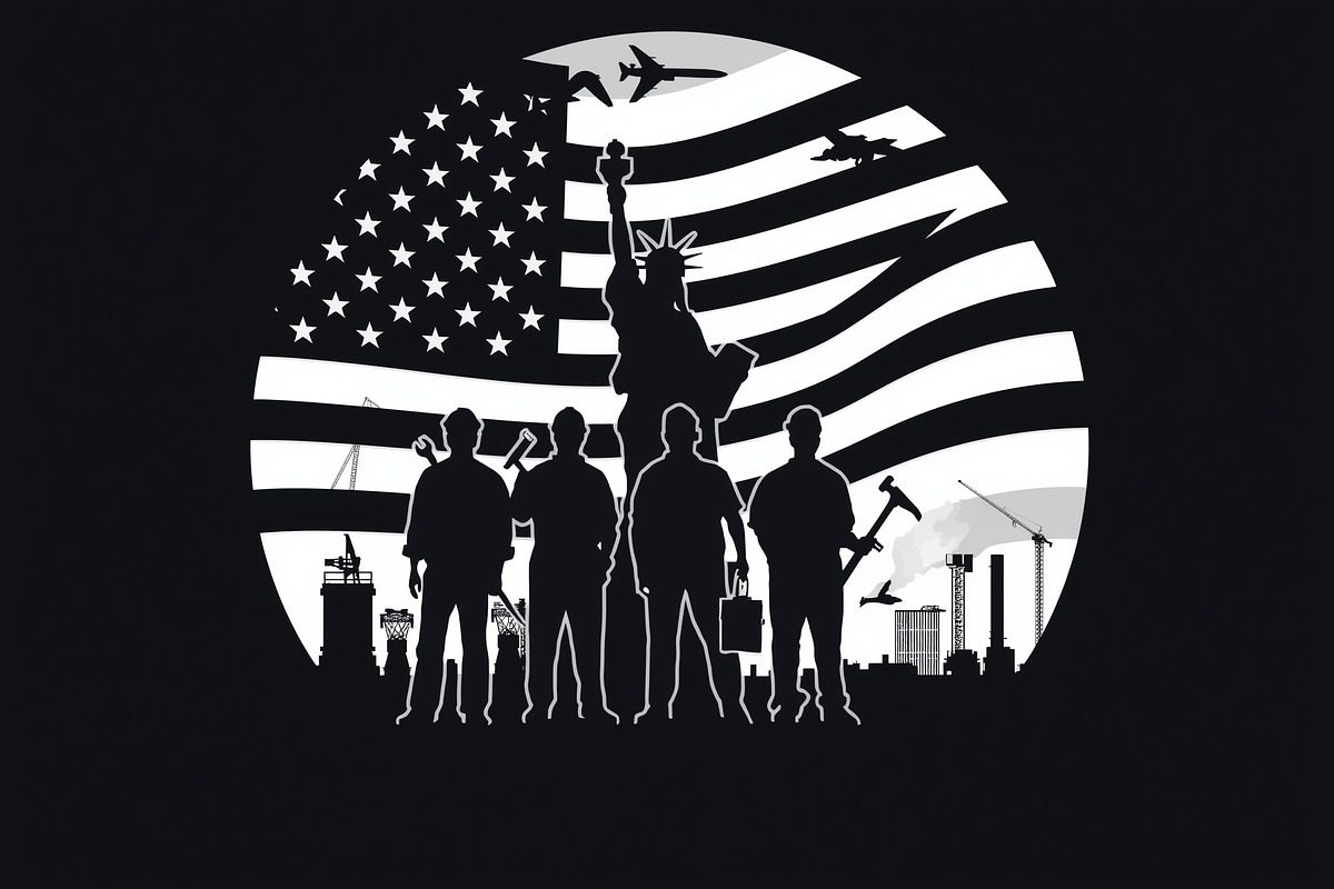 Nation Builder Silhouette Set, an Illustration by yasushie (Photo 5 of 20)