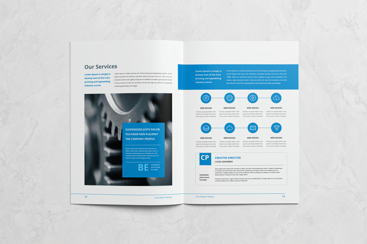 Annual Report 24 Pages, a Brochure Template by Pro-Gh (Photo 4 of 11)