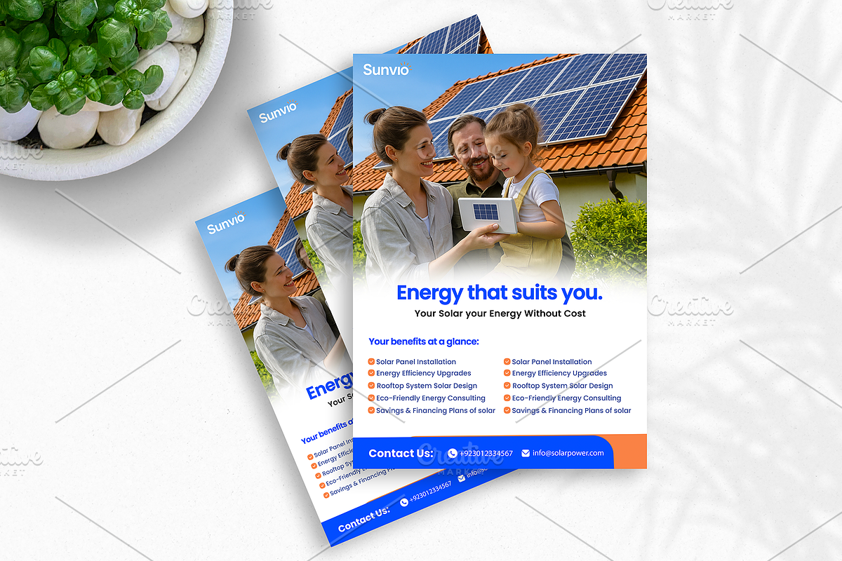 09 Solar Panel Flyer Template, a Flyer Template by aliakram (Photo 6 of 10)
