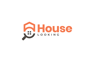 magnifying glass searching flat logo, a Branding & Logo Template by devastd