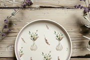 Delicate Flowers & Glass Vases Set, a Decorative Illustration by Sunshine Art (Thumbnail 6 of 13)