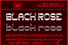 Black Rose font